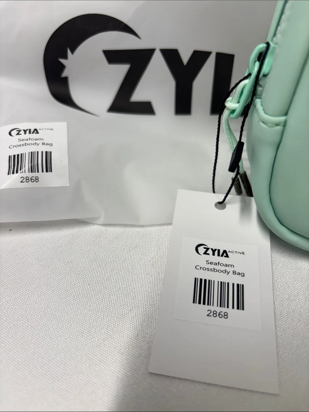 Zyia Seafoam crossbody bag